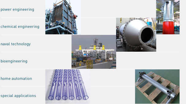 power engineering, chemical engineering, naval technology, bioengineering, home automation, special applications